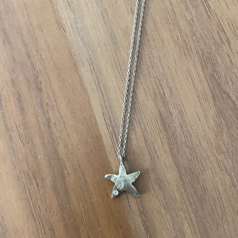 Gold filled starfish necklace